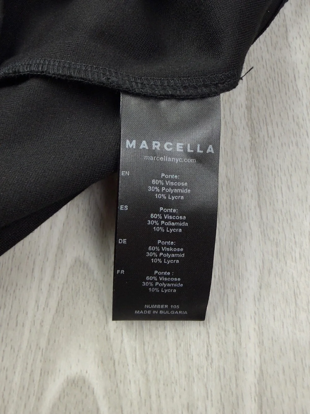 Marcella NYC Manhatten One Shoulder Midi Dress European Ponte Open Back Halter S - Picture 15 of 15